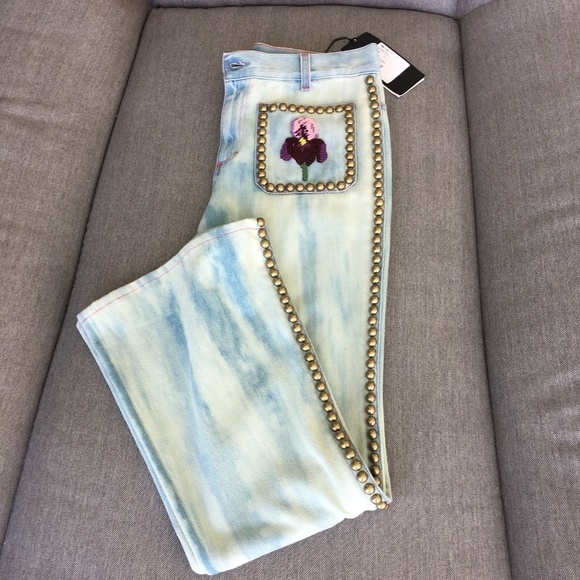 STUDDED GUCCI JEANS SZ 24 NWT - Picture 14 of 14